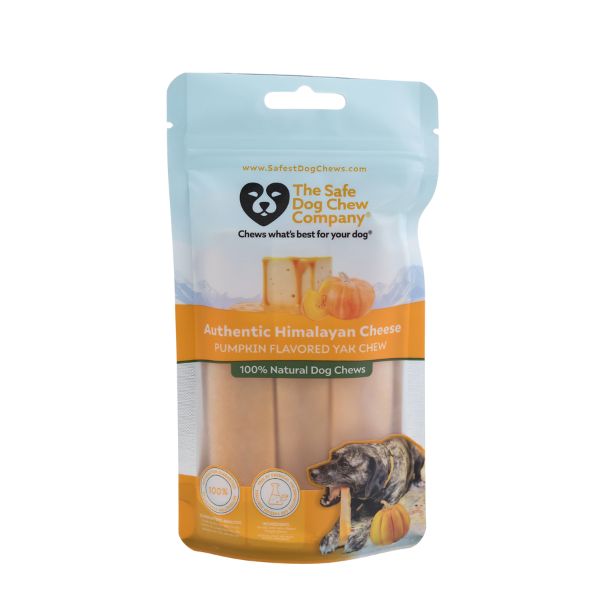 Wholesale Pumpkin Yak Chews (Packaged)