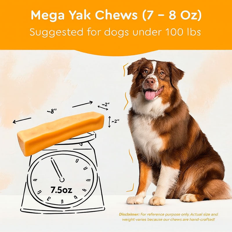 Wholesale Unflavored Himalayan Yak Chews | 7-Sizes (for Small to Big Dogs)