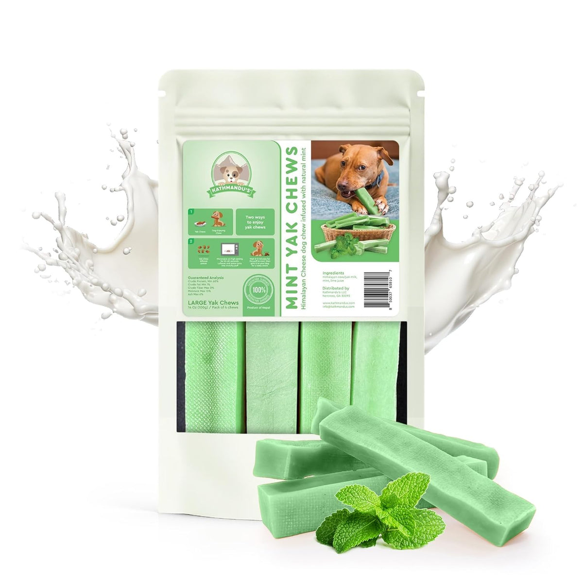Mint Flavored Himalayan Yak Cheese Dog Chews
