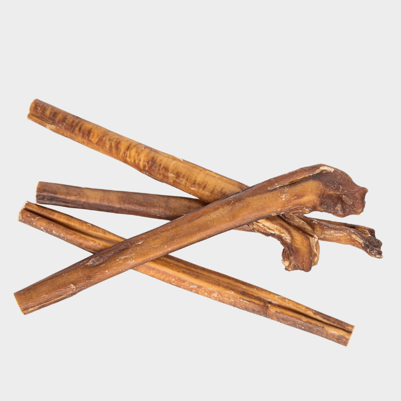 Stack of 12" monster beef bully sticks for dogs made from 100% natural beef - Natural Dog Chew by Kathmandus