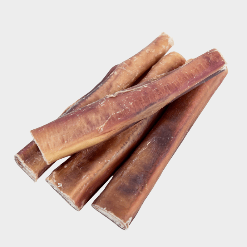 Stack of monster beef bully sticks for dogs made from 100% natural beef - Natural Dog Chew by Kathmandus