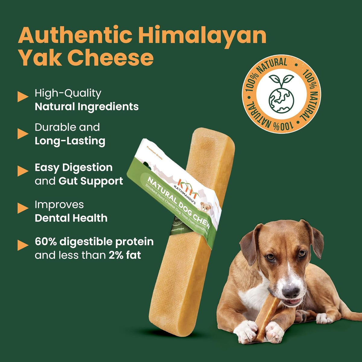 BULK - REGULAR Himalayan Yak Chews (SMALL & LARGE) - Natural Dog Chew by Kathmandus