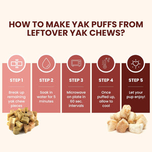 Crunchy Yak Cheese Puffs for Dogs - Natural Dog Chew by Kathmandus