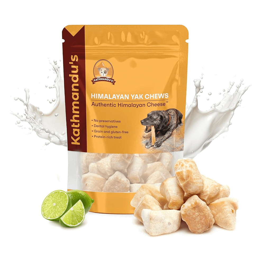 Crunchy Yak Cheese Puffs for Dogs - Natural Dog Chew by Kathmandus