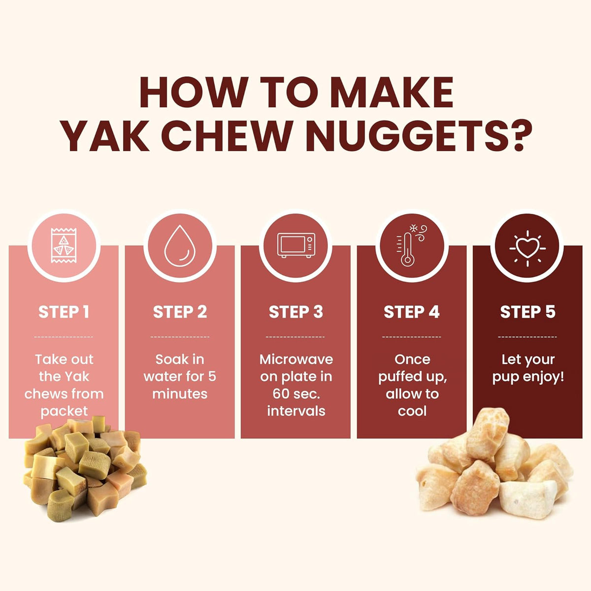 Yak Chew Nuggets - Himalayan Dog Treats - Natural Dog Chew by Kathmandus