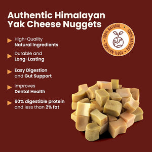 Yak Chew Nuggets - Himalayan Dog Treats - Natural Dog Chew by Kathmandus